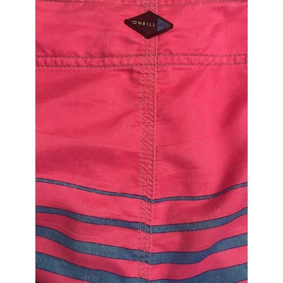 O Neill Boardshorts Mens 28 Blue Pink Swim Trunks Bathing Suit Surf Beach - Picture 6 of 7